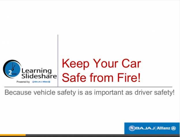 Car Fire Safety Tips